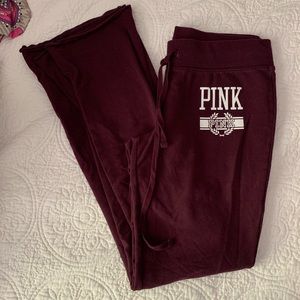 VS PINK Maroon Sweatpants💕